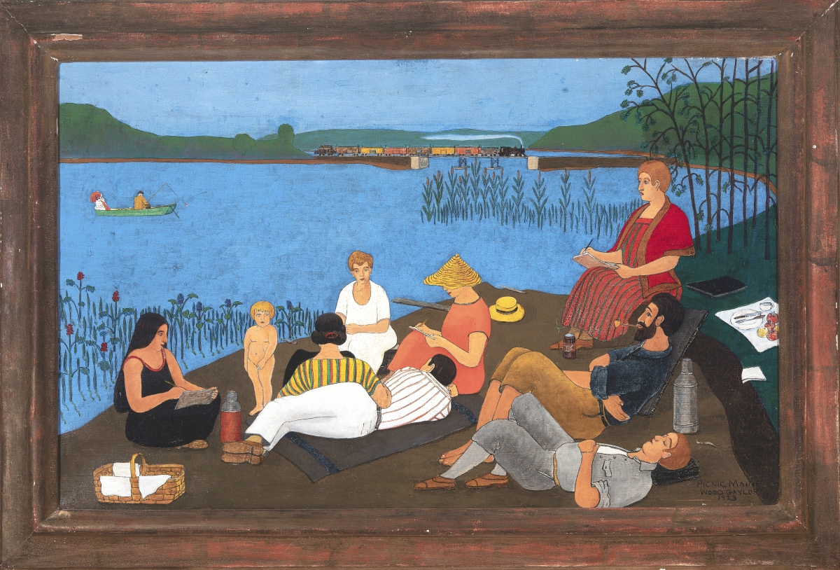 “Picnic At Shaker Lake” by Wood Gaylor (1883-1957). Courtesy of Bernard Goldberg Fine Arts, LLC, New York.