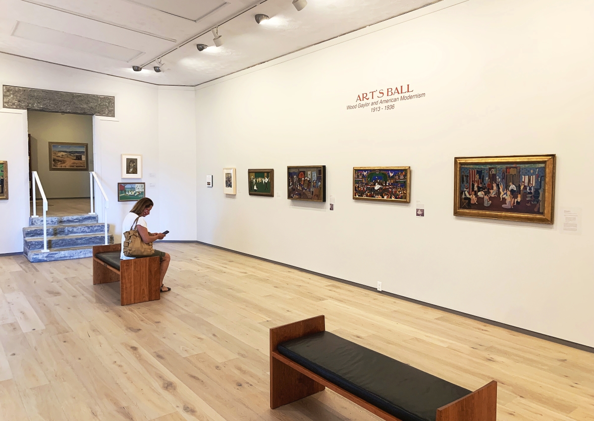Installation photograph, “Art’s Ball: Wood Gaylor & American Modernism, 1913-1936” at the Ogunquit Museum of Art. Courtesy Ogunquit Museum of Art.