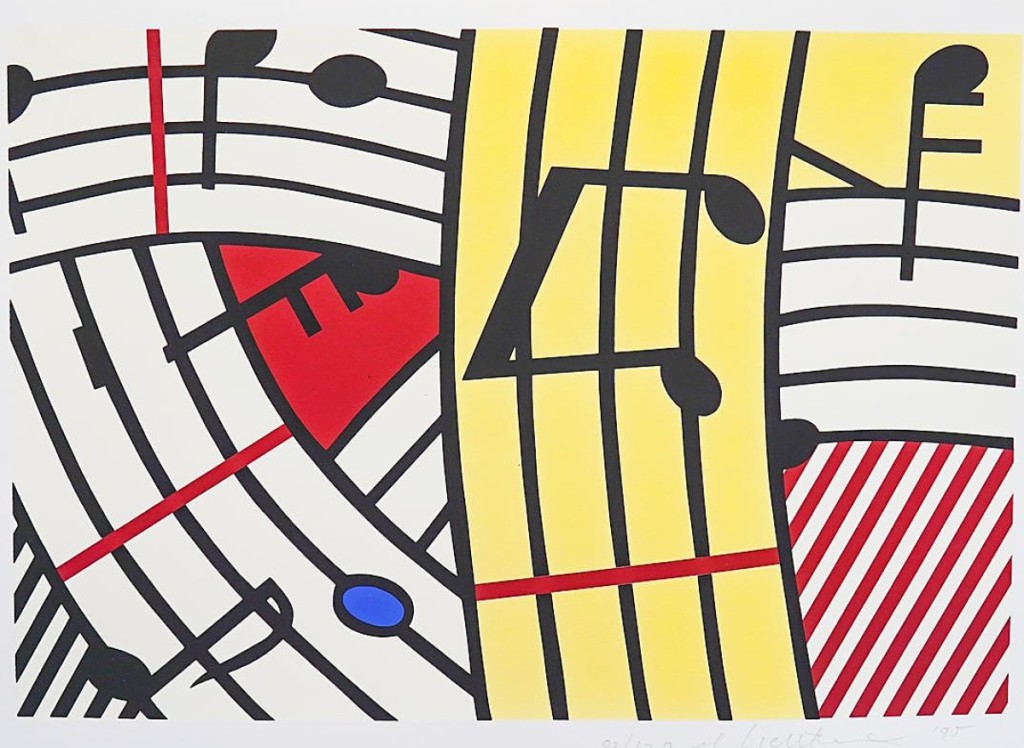 The result on Roy Lichtenstein’s “Composition IV” was music to Akiba’s ears. An online bidder from Florida played it to $10,625. It was the top lot in the sale ($6/12,000).