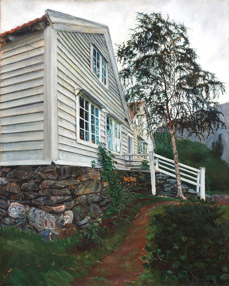 “The Parsonage” by Nikolai Astrup, no date. Oil on canvas. Savings Bank Foundation DNB / KODE Art Museums and Composer Homes, Bergen.