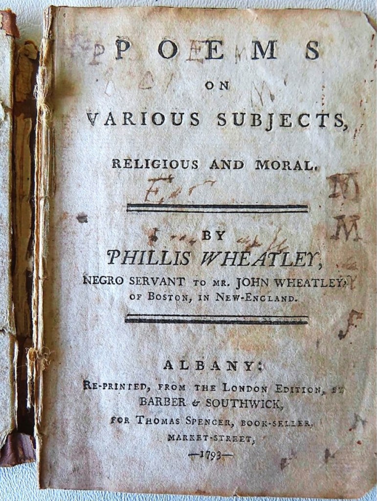 This 1793 edition of Phillis Wheatley’s Poems On Various Subjects lacked the page that featured an engraving of Wheatley but still exceeded expectations and brought $1,610. It was the second highest price in the sale.