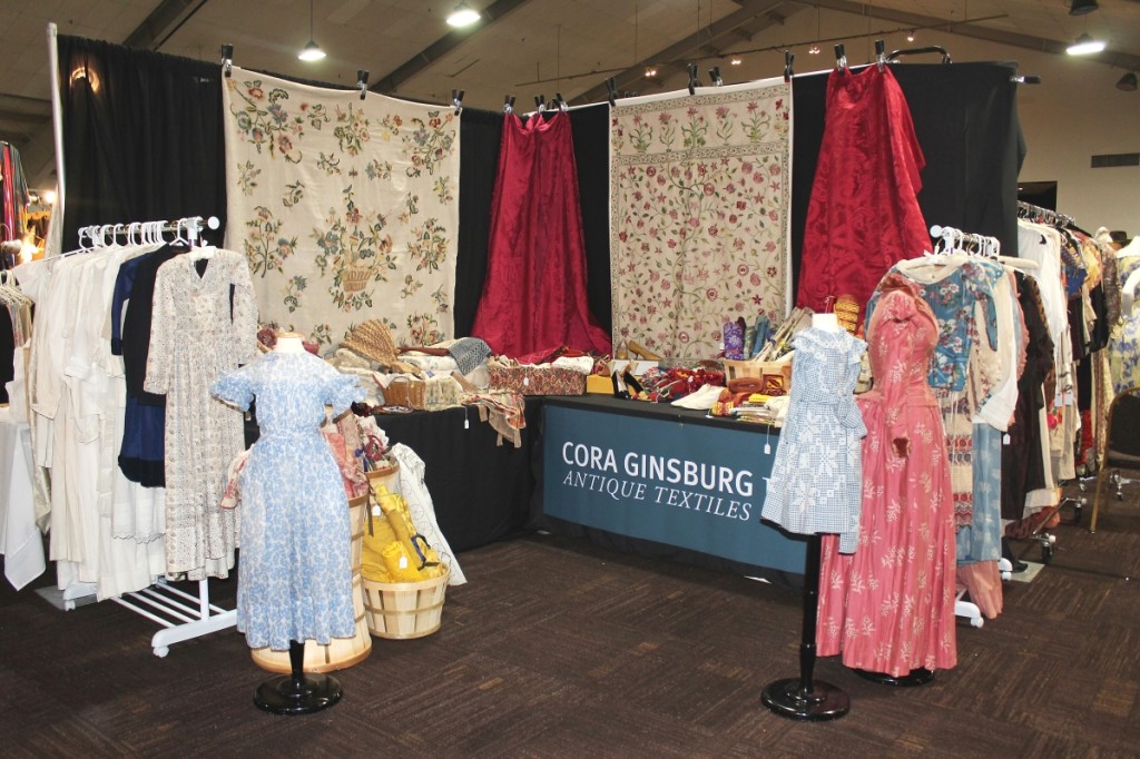 Business was so brisk with Cora Ginsburg, LLC, that the only time the booth was empty was before the doors opened. Sharon, Conn. —The Sturbridge Vintage Fashion And Antique Textile Show and Sale