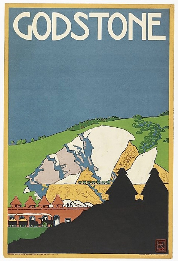 “Godstone,” poster, 1915, printed 1916, Published by Underground Electric Railways Company, Ltd., London, Printed by Johnson, Riddle & Co., London, Matt Flynn photo.