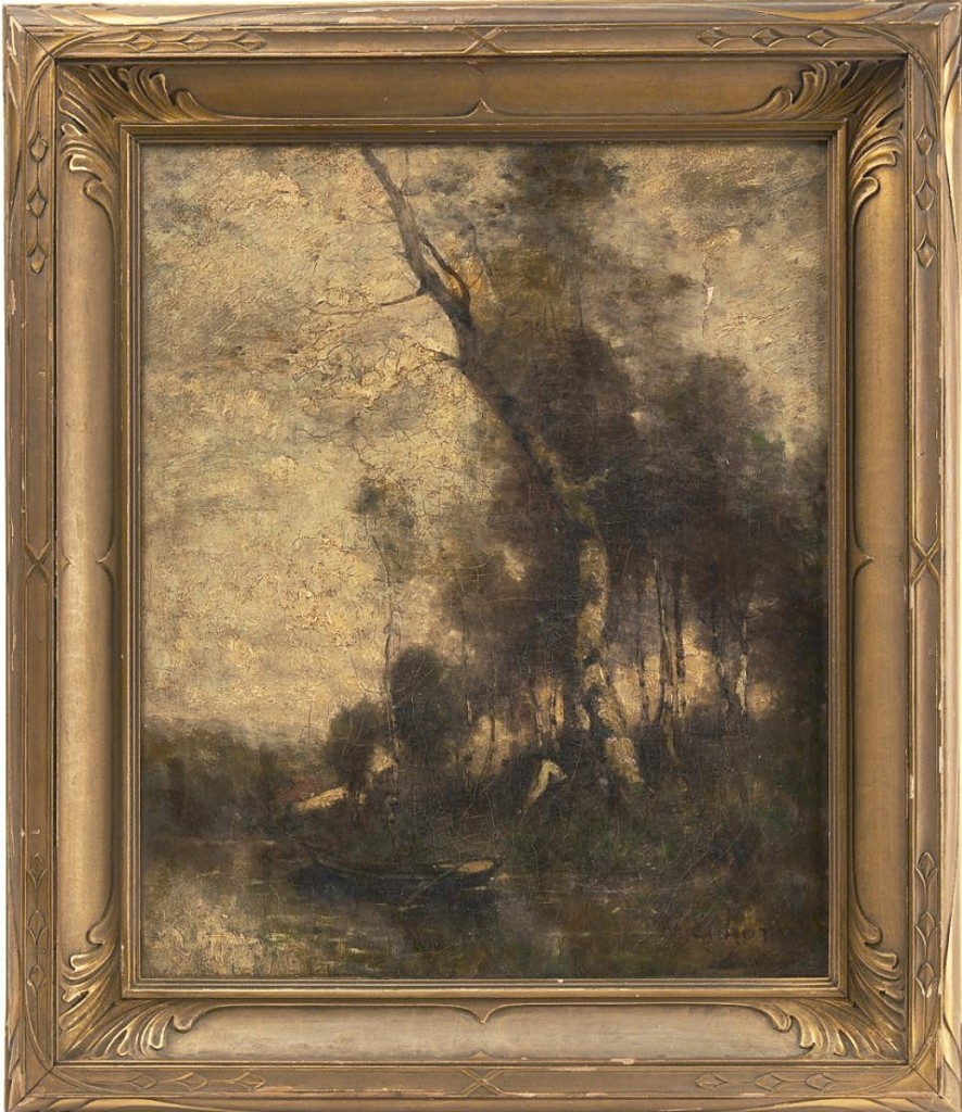 It was a dark landscape painting by French artist Jean-Baptiste Camille Corot (1796-1875), but it fetched $ 25,000.