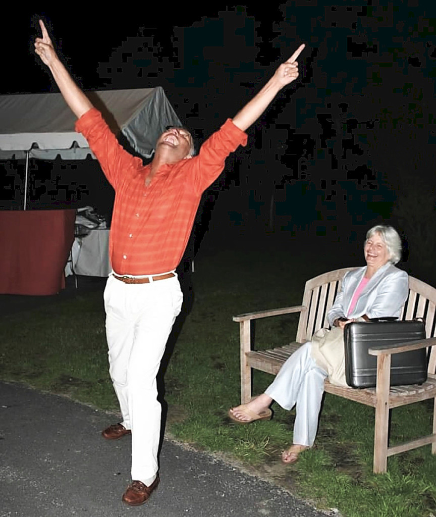 A 2004 photograph taken after the Nantucket show depicts Ralph as many remember him, playful and exuberant. “It was just so typical — Ralph clowning around and me laughing,” Karen says.