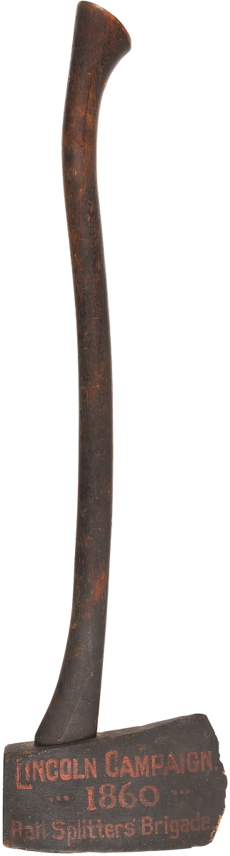 “I knew it would do well, maybe $40/50,000; I didn’t think it would do as well as it did.” Curtis Lindner said this parade ax, carried in 1860 by supporters of Abraham Lincoln, was one of just six extant ones. It brought $87,500.
