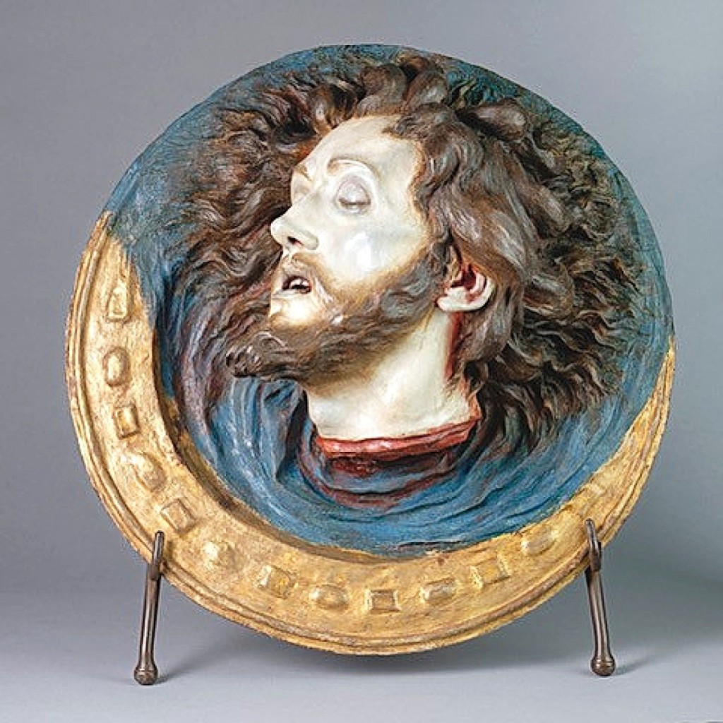 Luisa Roldaìn, “Head of St John the Baptist,” 1692-1706, polychromed terracotta.