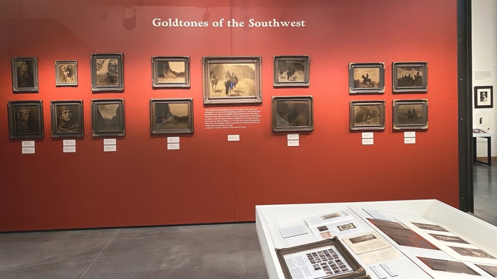 Installation image, “Light and Legacy: The Art and Techniques of Edward S. Curtis” at the Western Spirit: Scottsdale’s Museum of the West through April 8, 2023.