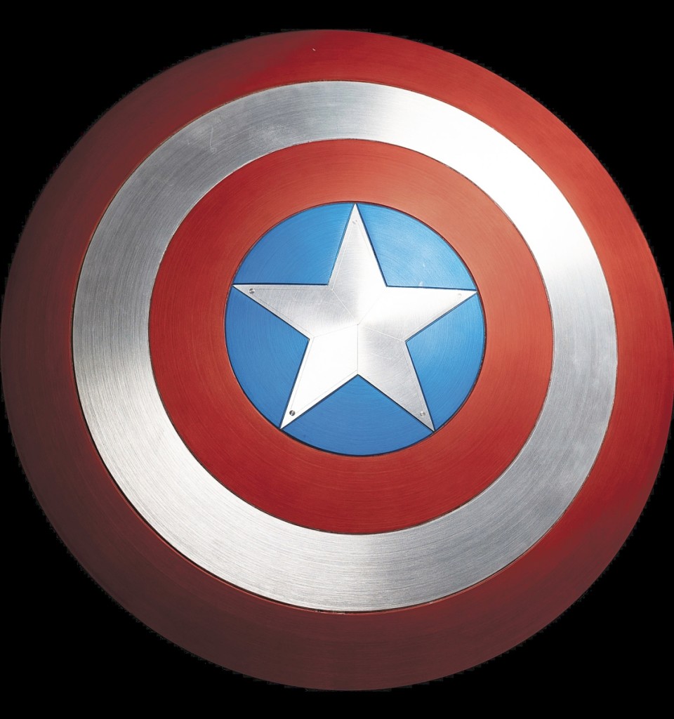 Captain America “hero-prop” shield created by Marvel Studios senior prop master Russell Bobbitt and used by Chris Evans for close-up shots in the 2019 film Avengers: Endgame. The prop sold for $259,540, the highest price ever paid at auction for a Marvel movie prop.