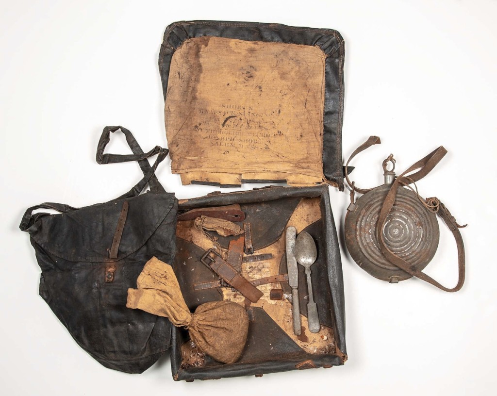 An 1861 Civil War knapsack with history brought $2,280.