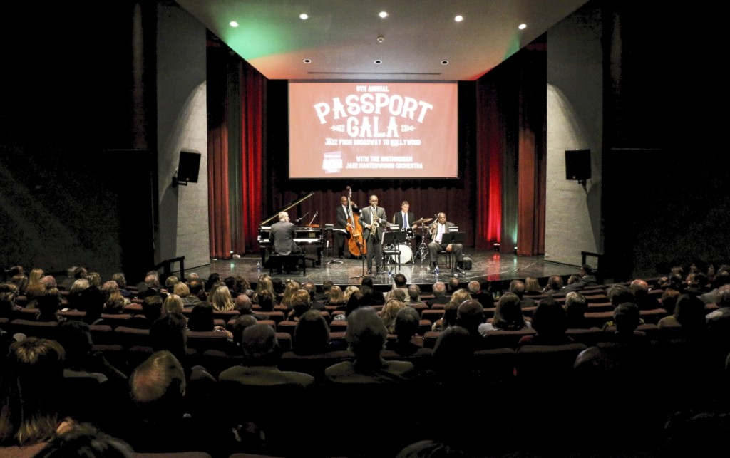 The music of the Smithsonian Jazz Masterworks Orchestra (SJMO) sets the tone in the Root Family Auditorium at the Museum of Arts & Sciences for the 9th annual Passport Gala fundraising event.