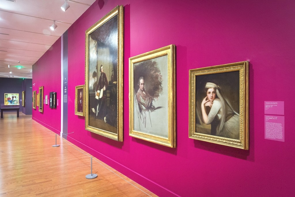 Installation image, “Love Stories from the National Portrait Gallery, London” at the Worcester Art Museum.