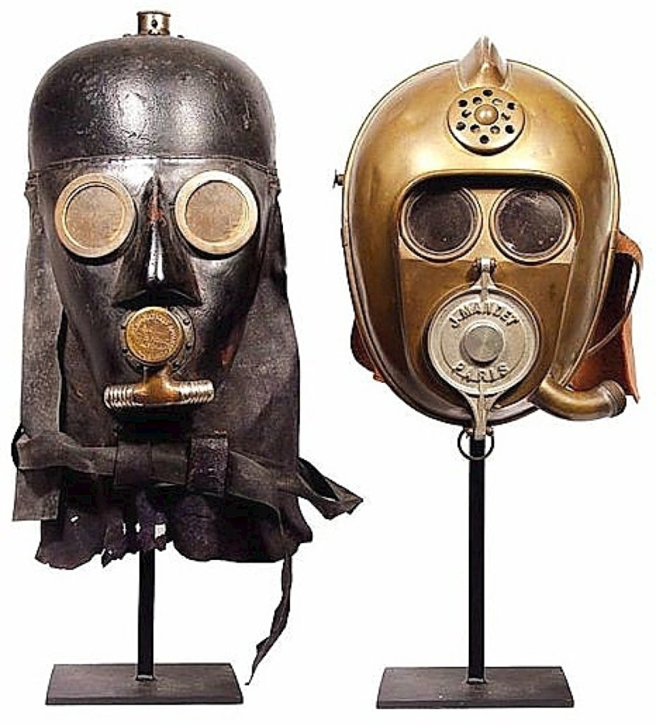 These two smoke masks first appeared in a blog post by Erenberg that went viral. “They were 100 years before Star Wars,” the dealer said.