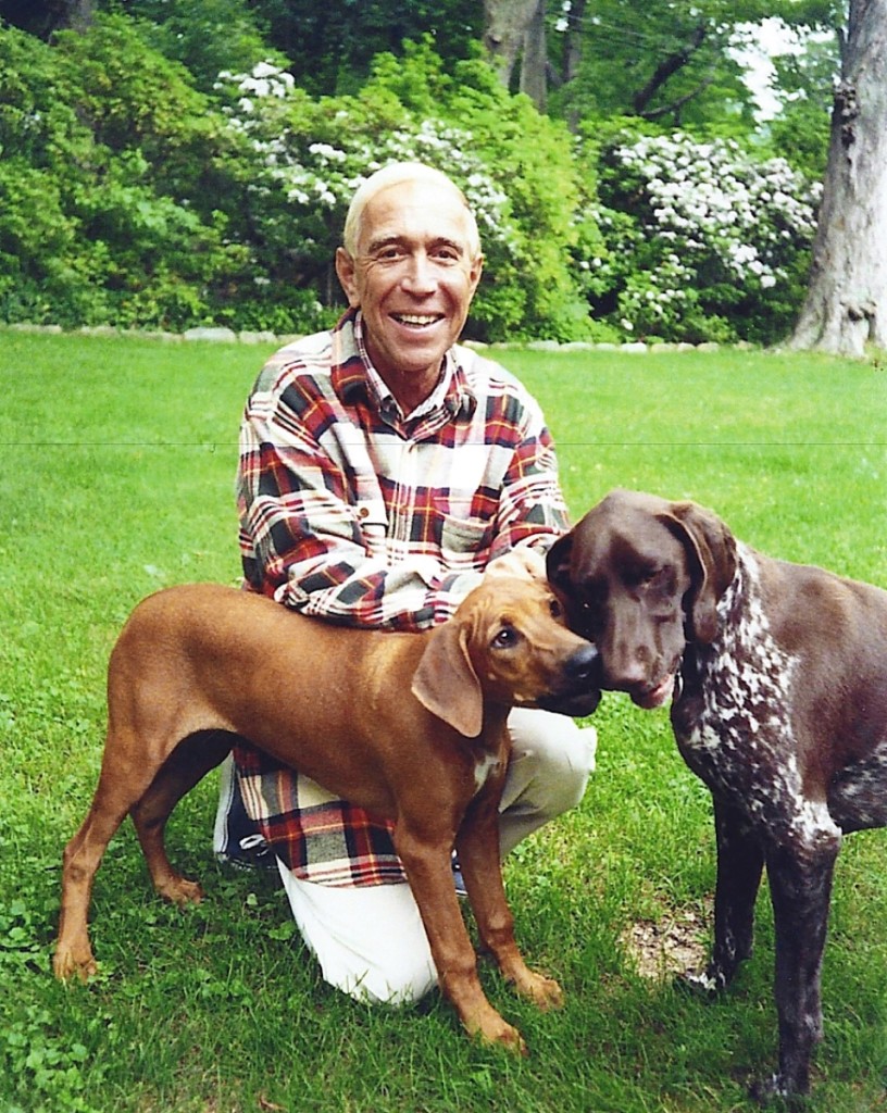 Peter with a couple of his best friends.