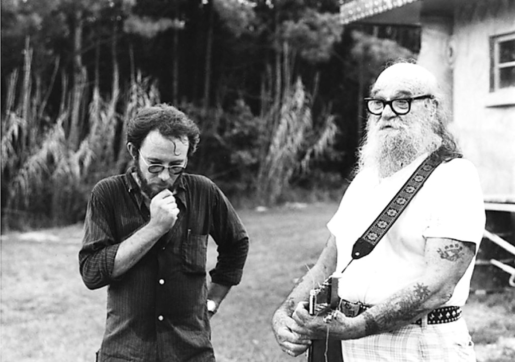 Tom Patterson, left, and St EOM, Pasaquan, 1980. Photo by Tony Ridings.