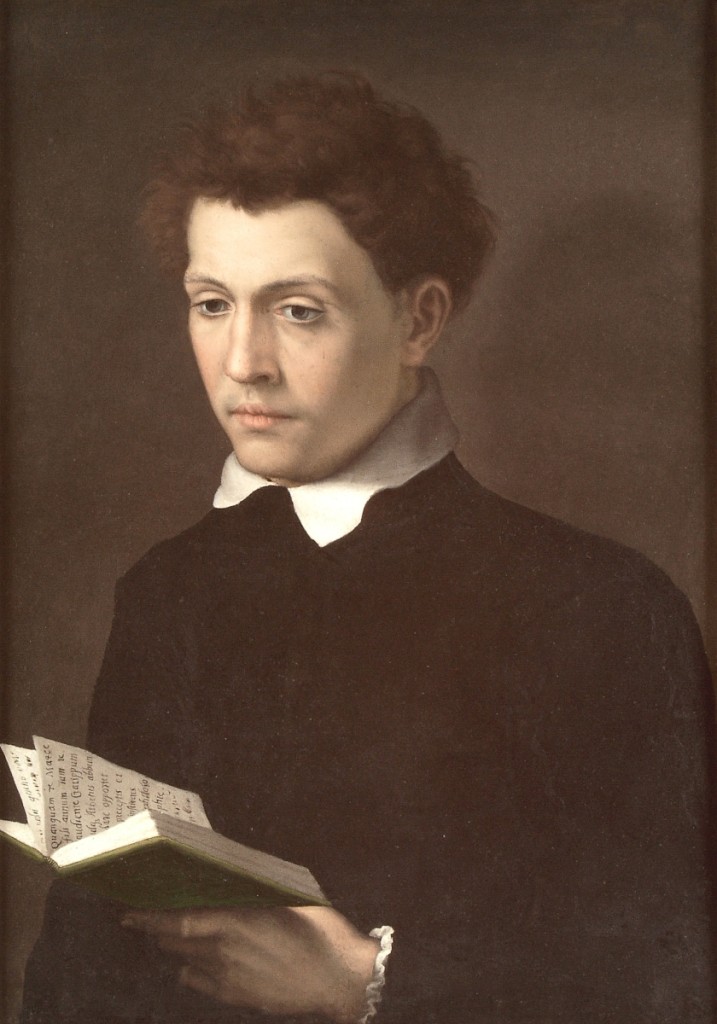 “Portrait of a Young Man” attributed to Sofonisba Anguissola (Italian, 1532-1625), late Sixteenth Century; oil on slate; 27-1/16 by 19-3/16 by 7/16 inches; Museo de Arte de Ponce, Puerto Rico.