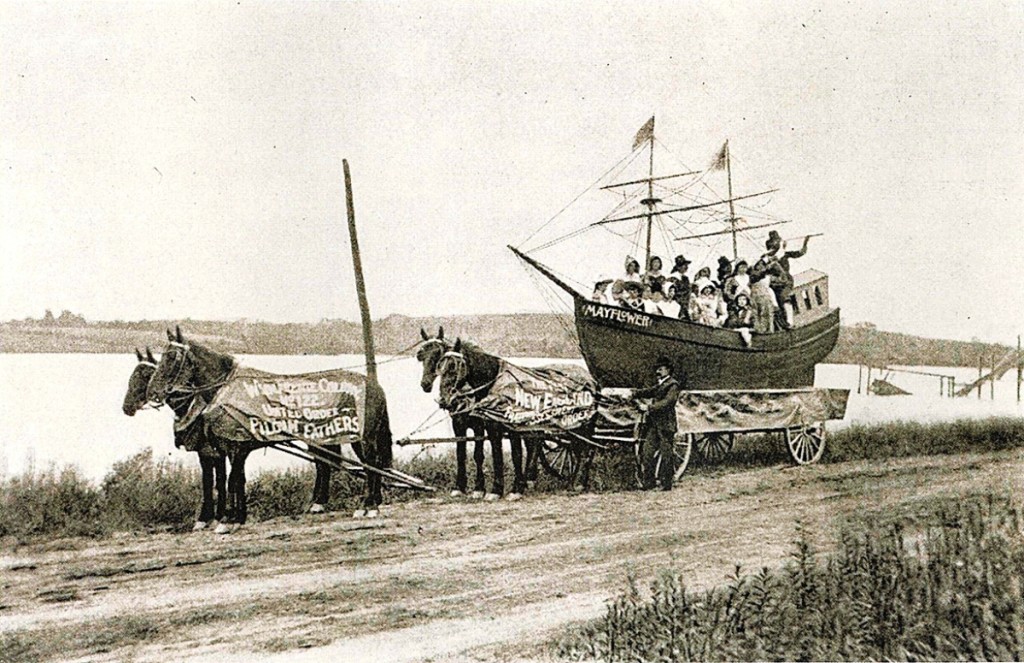 “Mayflower.” Haverhill, Mass., 1890. “From A Record of the   Commemoration, July Second and Third, 1890 of the Two Hundred   and Fiftieth Anniversary of the Settlement of Haverhill, Mass.”   Boston: Joseph George Cupples, 1891.