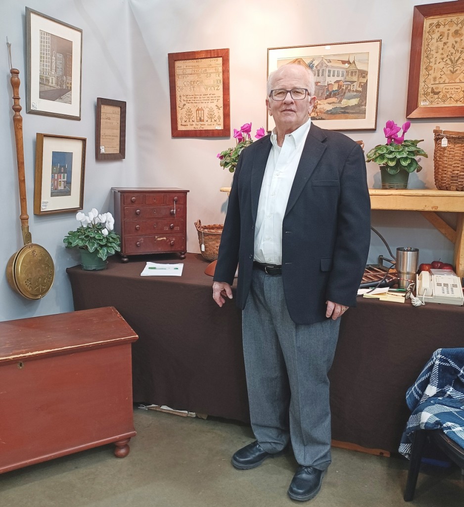 A job well done — Melvin L. Arion, show manager of the Original Semi-Annual York Antiques Show and Sale.