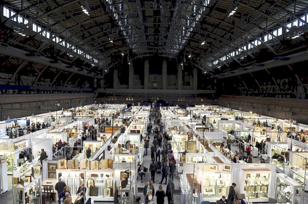 The New York International Antiquarian Book Fair at the Park Avenue Armory.