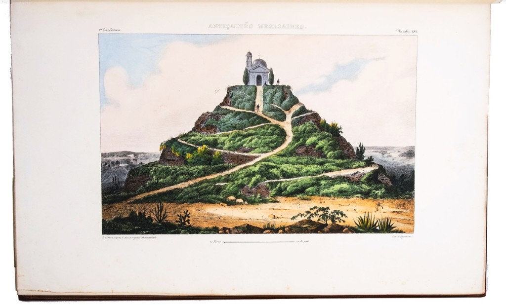 At $111,500, the most expensive item available in the show was offered by Dutch dealer Antiquariaat FORUM. It was a two-volume set of 162 mostly hand colored lithographs of antiquities of Mexico, especially Mayan ruins, published between 1805 and 1807.