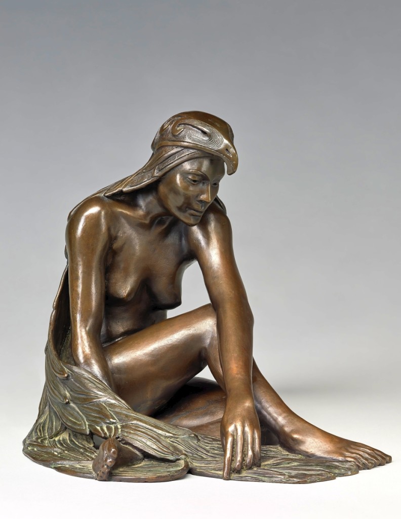 “La Malinche” by Emanuel Martinez, 1987. Bronze. The Abarca Family Collection, Denver. ©Emanuel Martinez. Photography ©Denver Art Museum.