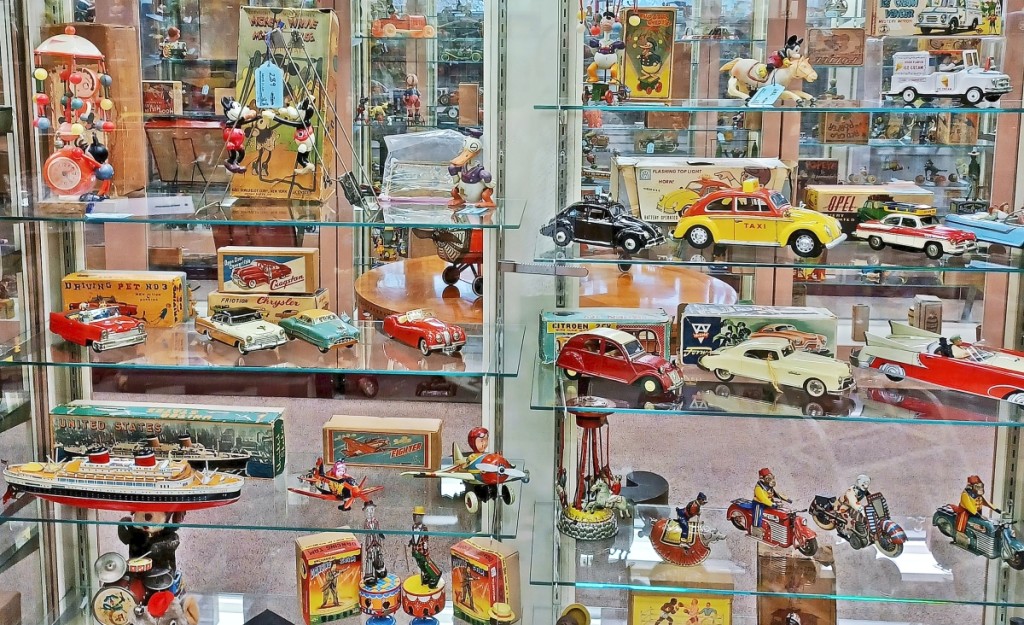 A lovely sampling of Disney toys, tin vehicles and others from the Monique Knowlton auction.