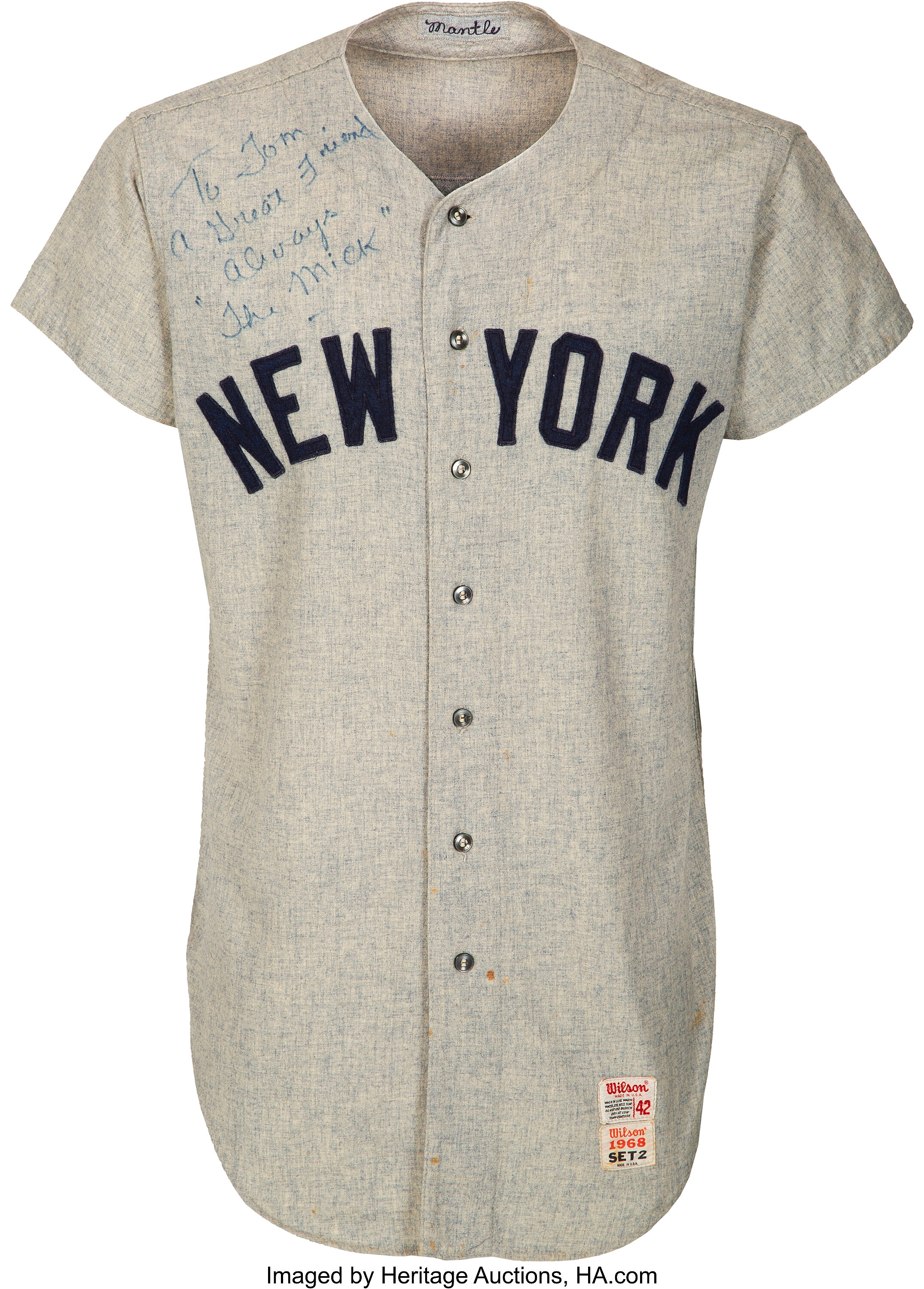 yankees mantle jersey