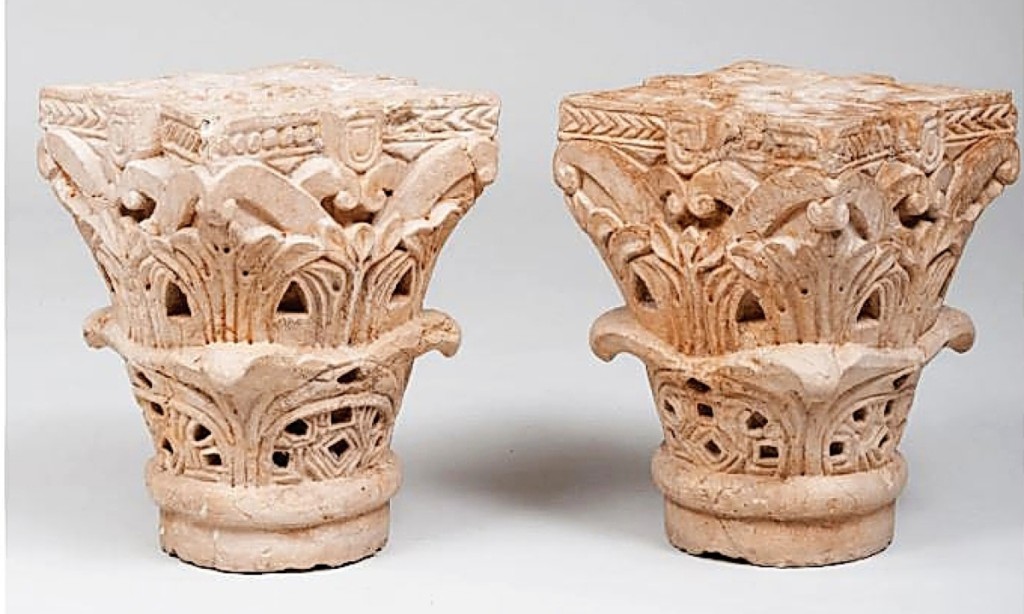 Highlights from the Douglas S. Cramer collection, this pair of carved stone capitals not only were in medieval style but turned out to be medieval period. They sold for $23,000 to a new bidder, a private collector in Connecticut.