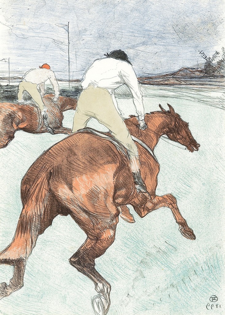 Henri de Toulouse-Lautrec’s Le Jockey, 1899, raced to $96,000.