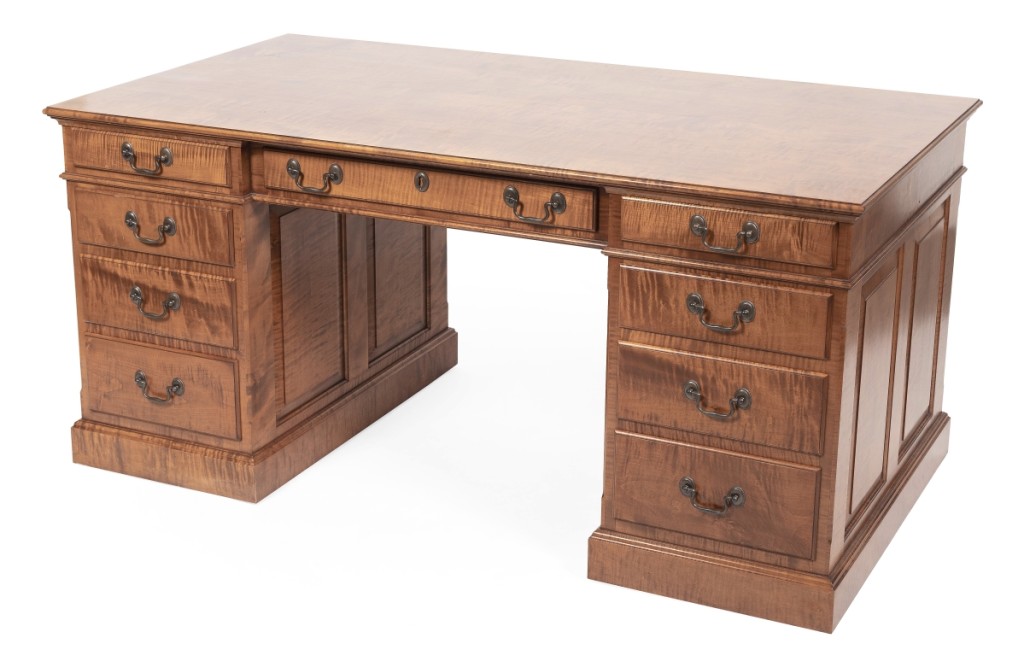 Quality Twentieth Century furniture holds its own as evidenced by this Eldred Wheeler desk that met its high estimate at $8,125.