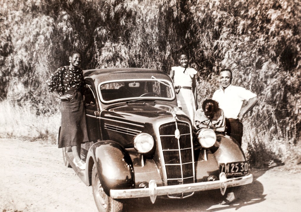 Family Stand Around Car, California, 1937.