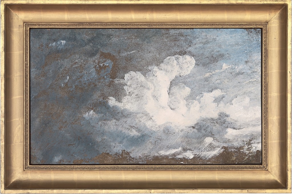 “Storm clouds over Hampstead” by John Constable, 1822. London dealers Lowell Lisbon and Jonny Yarker, Ltd., said of it, “this little-known example is one of the boldest, most dramatic and largest of the cloud studies to survive.”