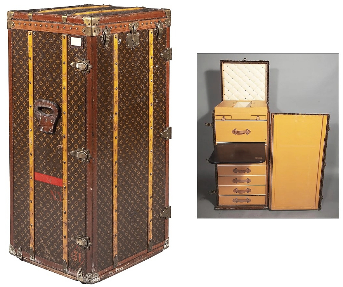 Louis Vuitton City Steamer Time Trunk Canvas Mm Auction