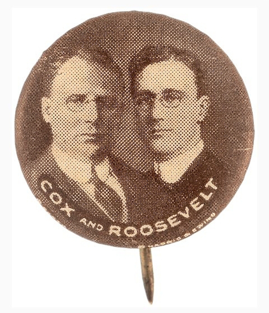 cox roosevelt button