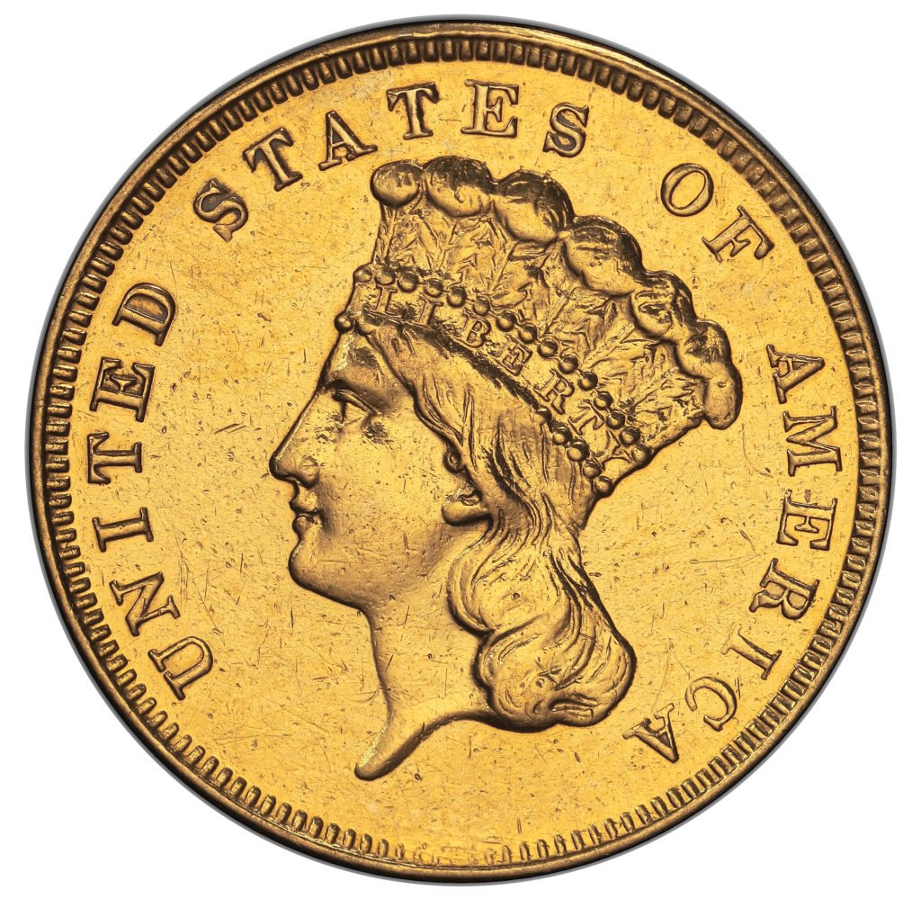 1870 S Indian Princess Head Gold $3 Unique Three Dollar Piece - Early Gold  Coins Coin Value Prices, Photos & Info