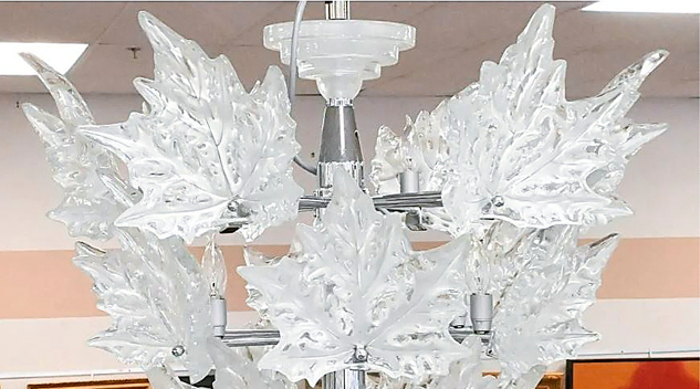 Lalique Chandelier Leaves Nadeau's Auction Gallery At A Good Lalique Chandelier Leaves Nadeau's Auction Gallery At A Good
