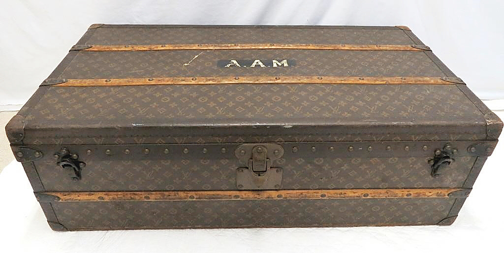 Sold at Auction: Antique Louis Vuitton Steamer Trunk