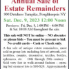 Hyde Park Country Auctions - Annual Sale of Estate Remainders