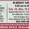 Granite State Antique Shows - Bi Weekly Sundays