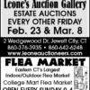 Leone's Auction Gallery - Estate Auctions Every Other Friday