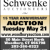 Schwenke - 15 Year Anniversary Auction
