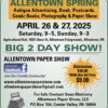 Allentown Spring Antique Advertising, Book, Postcards, Comic Books, Photography & Paper Show