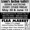 Leone's Auction Gallery - Estate Auctions Every Other Friday