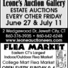 Leone's Auction Gallery - Estate Auctions Every Other Friday