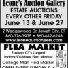 Leone's Auction Gallery - Estate Auctions Every Other Friday