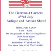 The Tiverton 4 Corners 4th of July Antique and Artisan Show!