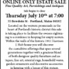 John McInnis LLC - Portland Maine West End Online Only Estate Sale