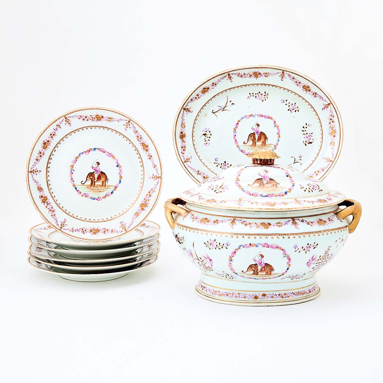 Made for the Indian market, these Nineteenth Century Chinese exp