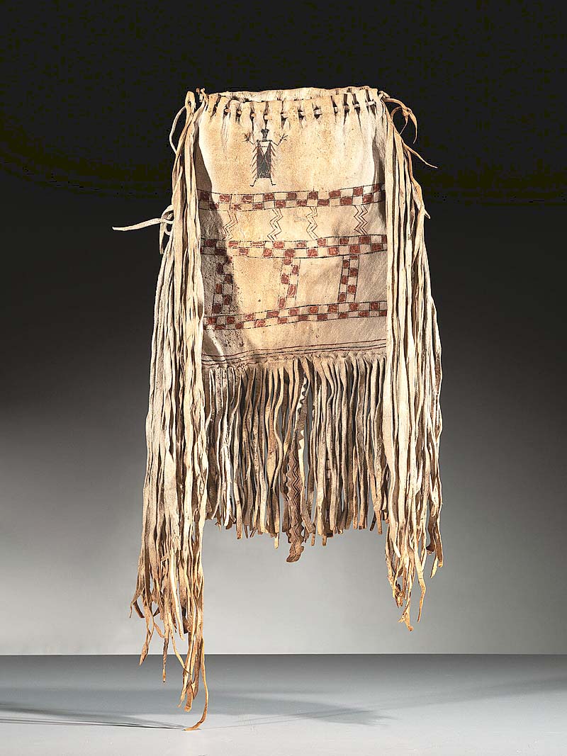 Earning $20,480, this Apache painted hide bag, third quarter Nin