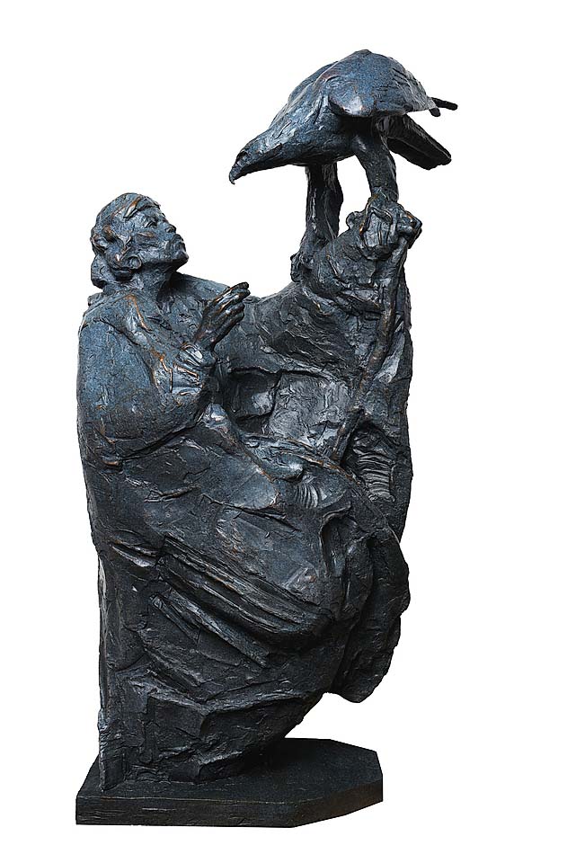 Leading the sculpture category at $18,150 was this bronze “Boy